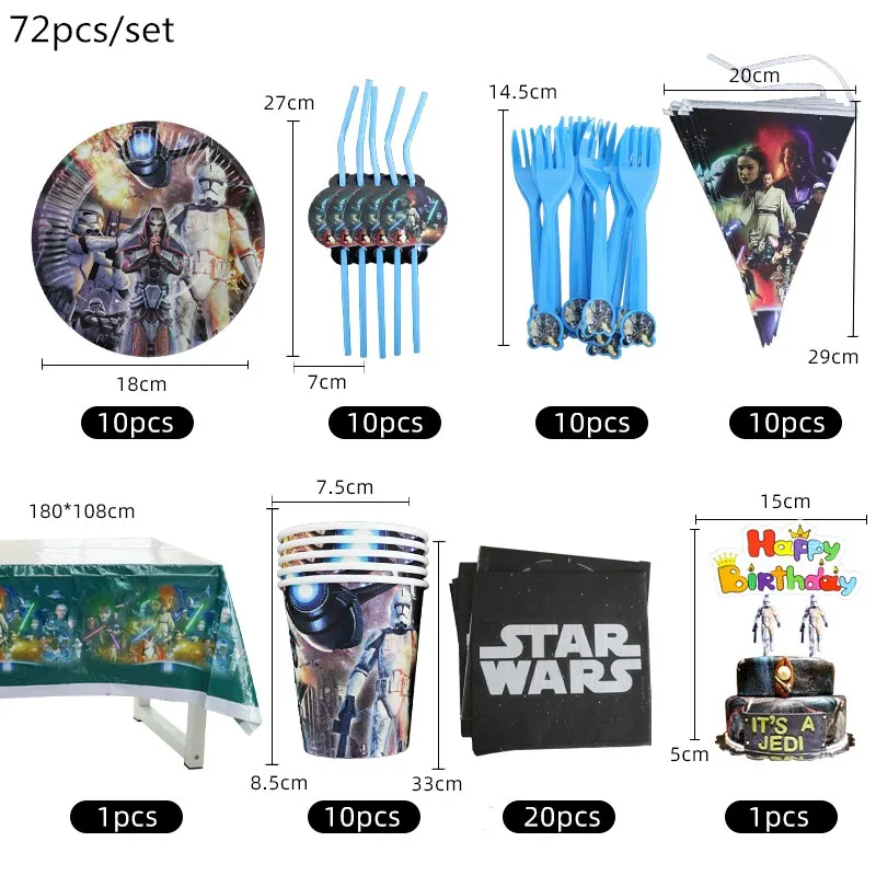 Диснеевские аксессуары для дня рождения одноразовая посуда искусственный