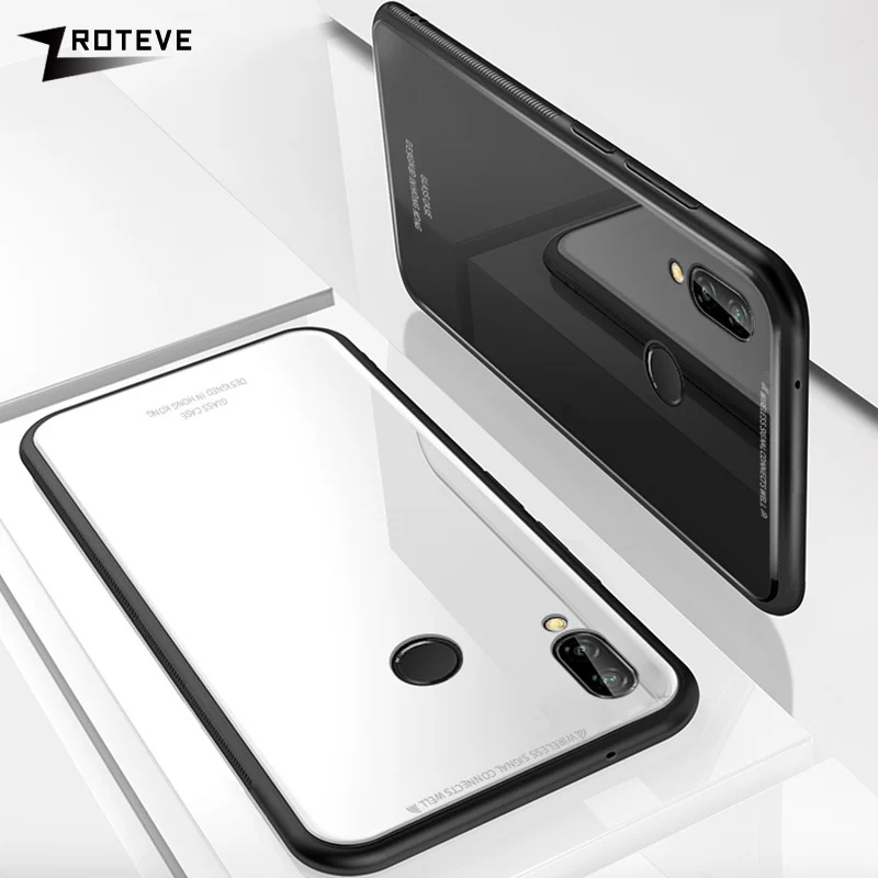 ZROTEVE чехол для Xiaomi Redmi Note 7 Чехол закаленное стекло задняя крышка Pro силиконовая