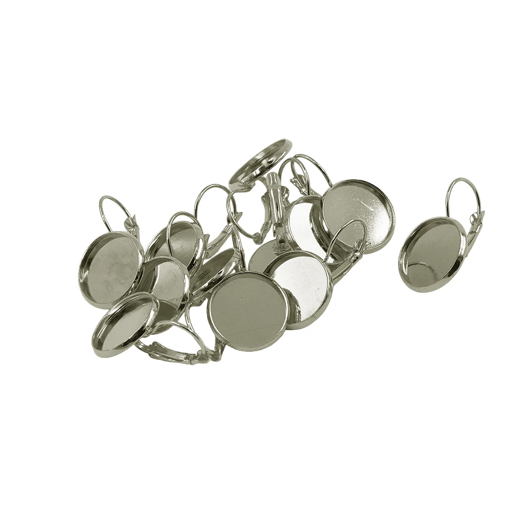 

12pcs DIY Earring Findings Brass Leverback Earring Hooks Blanks Earring 16mm