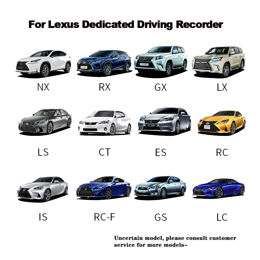 

New ! Plug and play Car DVR Video Recorder Dash Cam Camera For Lexus ES Series ES200 ES260F ES300H 2018 2019 2020 full HD 1600P