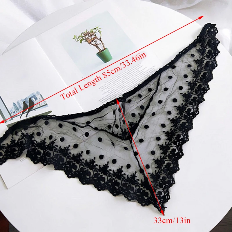 Платок кружевной Женский треугольный повязка шарф |