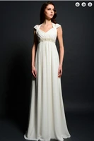 free shipping new fashion maxi 2020 chiffon brides maid vestidos formal plus long beaded belt graduation bridesmaid dresses