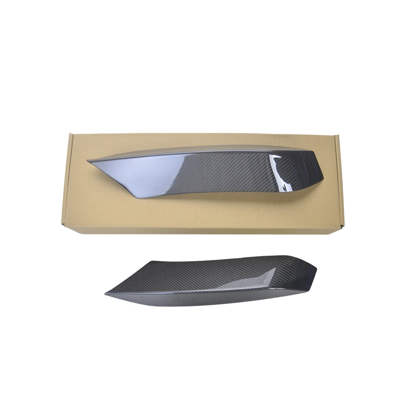 2 шт. передний бампер автомобиля из настоящего углеродного волокна верхний