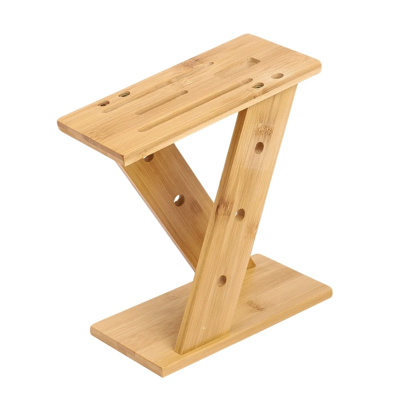 Modern Kitchen Bamboo Tool Holder Knife Rack Portable Creative Z Shape Knives Storage Wood Stand Blocks | Дом и сад