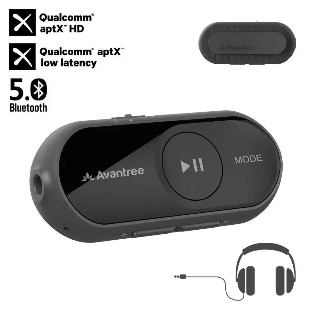 Avantree AS70 Bluetooth 5 0 аудио приемник для наушников aptX HD низкая задержка используйте