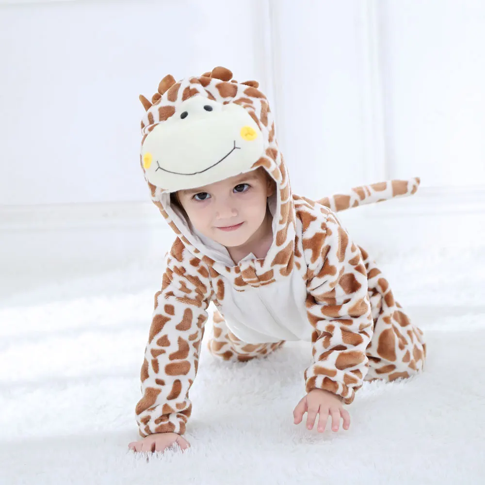 

Umorden Infant Toddler Cartoon Animal Giraffe Costume Kigurumi for Baby Boys Girls Bodysuit Jumpsuit Onesie Flannel Comfortable