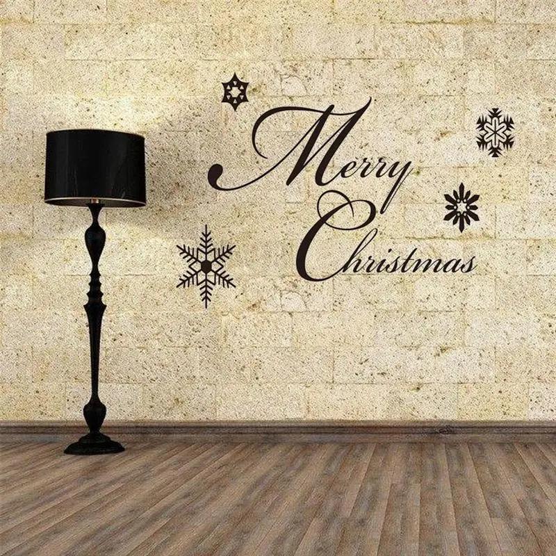 1 шт. стикер со съемными буквами Счастливого Рождества фон Плакат на стену обои