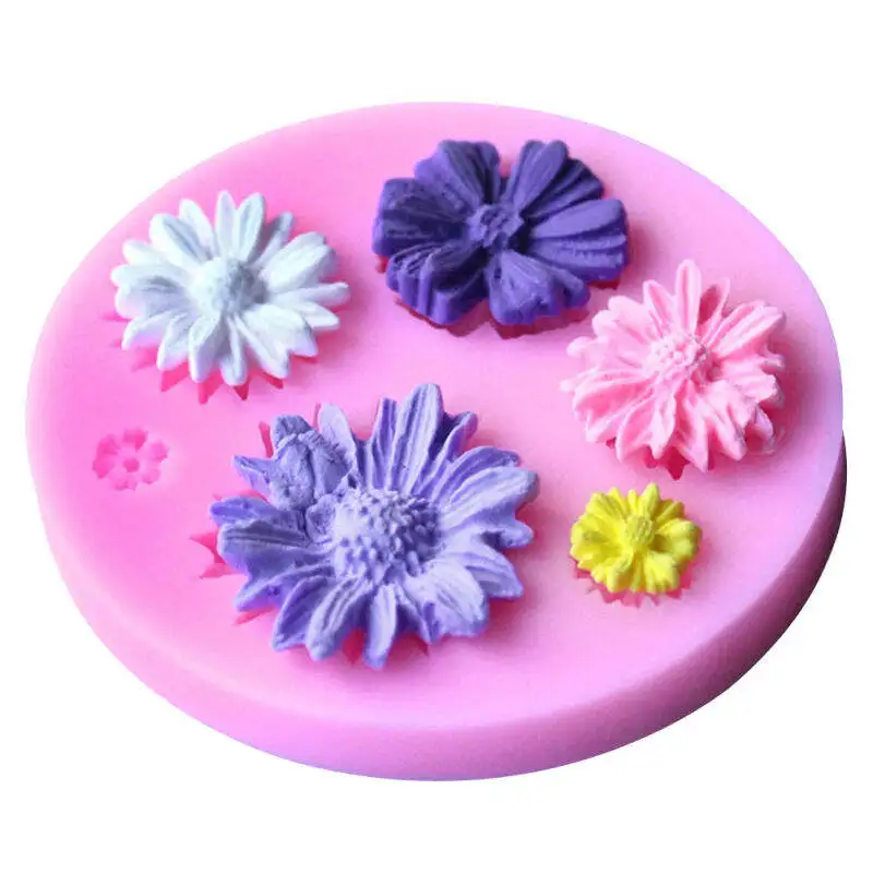 Mould Mold Flower Cake Decorating 3D DIY Chocolate Sugarcraft Fondant Silicone mold | Дом и сад