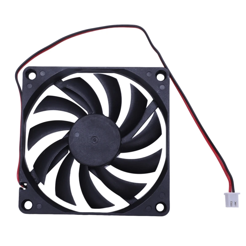 80mm 2 Pin Connector Cooling Fan for Computer Case CPU Cooler Radiator | Электроника