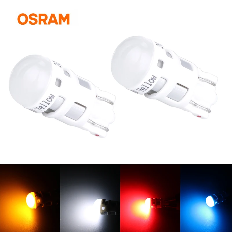 Светодиодная лампа OSRAM W5W T10 автомобильный свет светодиодный дальний лампы