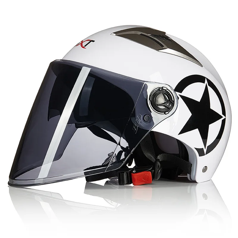 

GXT dual lens electric battery car helmet men and women summer breathable sunscreen helmet motorcycle riding helmet