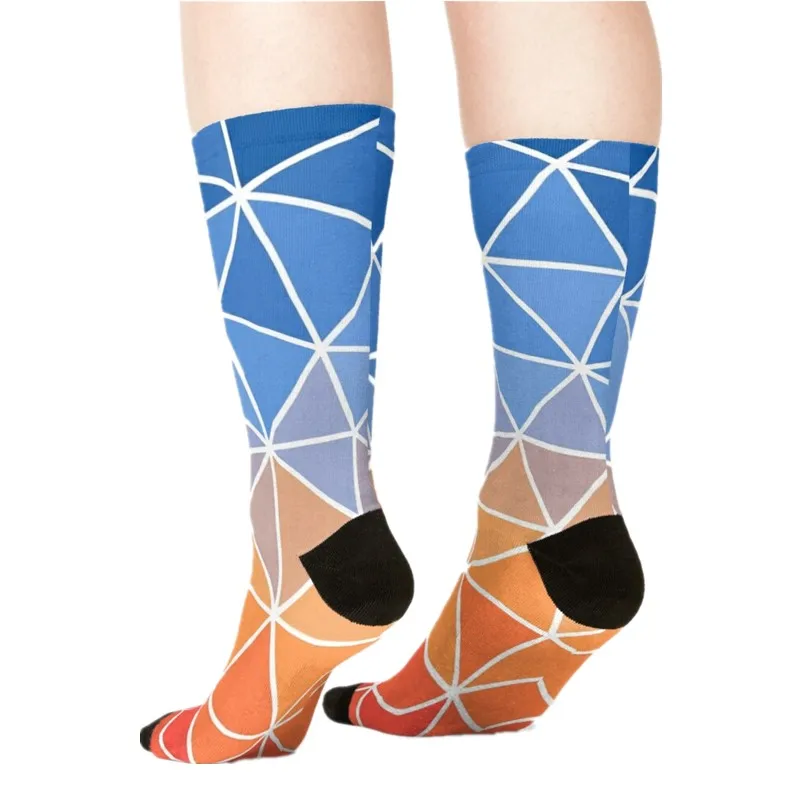 

2021 Women's socks kawaii Navy blue Tandem Bike Printed Socks Woman harajuku Happy Funny Novelty cute girl gift Socks for women