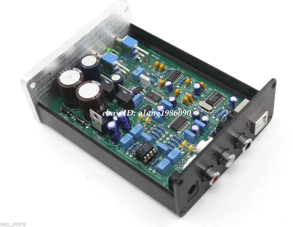 Готовая плата WM8740 + DIR9001 DAC поддержка коаксиального и USB входа двойной Op Amp RC5532DD