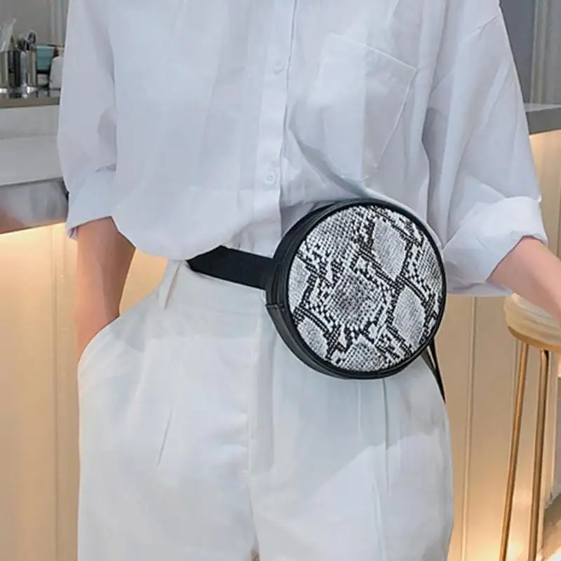 Рюкзак с фотоизображением змеи сумки через плечо Женские поясные карманы на