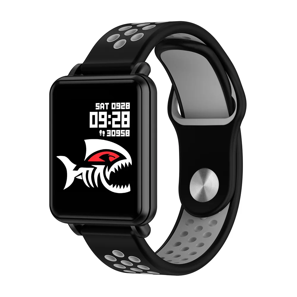 Two-tone strap Grey COLMI Land 1 полностью умные часы с сенсорным экраном IP68 Водонепроницаемые Bluetooth спортивные фитнес-трекер мужские умные часы для IOS Android телефон - Цвет: Two-tone strap Grey