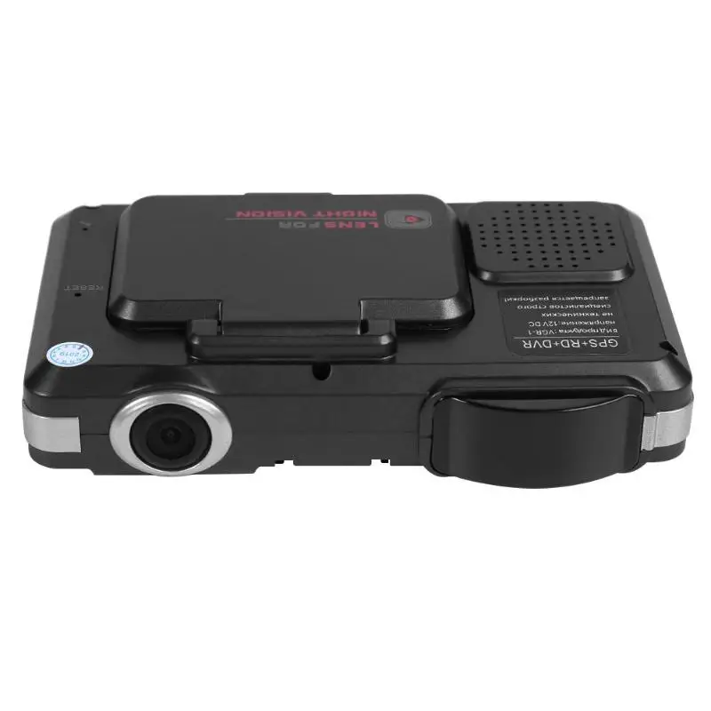 VGR1-S 3 в 1/2 в 1 Dashcam DVR 720p HD Автомобильная камера регистратор зеркало радар детектор с gps Точное обнаружение для России