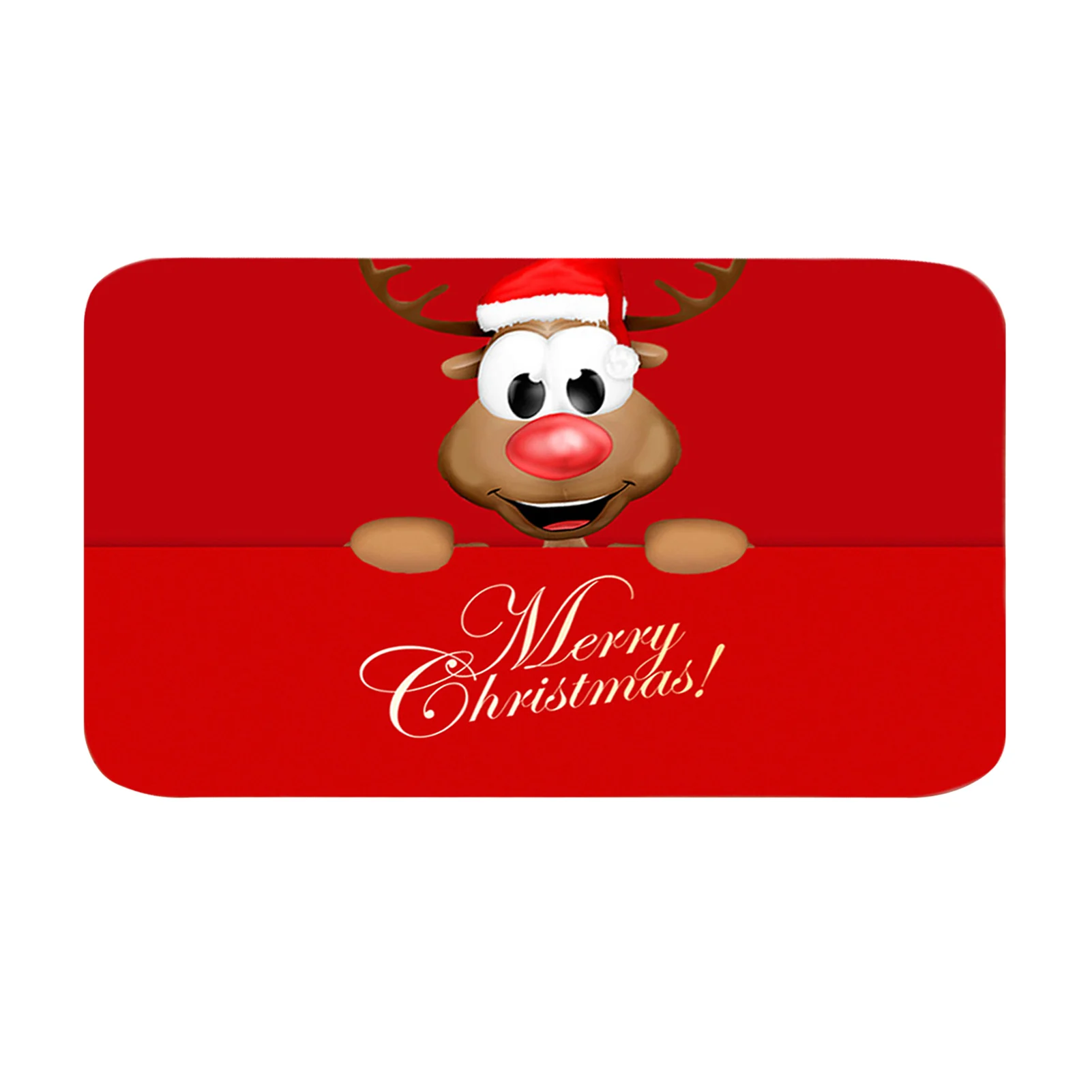 

Christmas Doormat Blanket Welcome Home Non-slip Door Mat Front Door For Hall Kitchen Bedroom Bathroom Garden