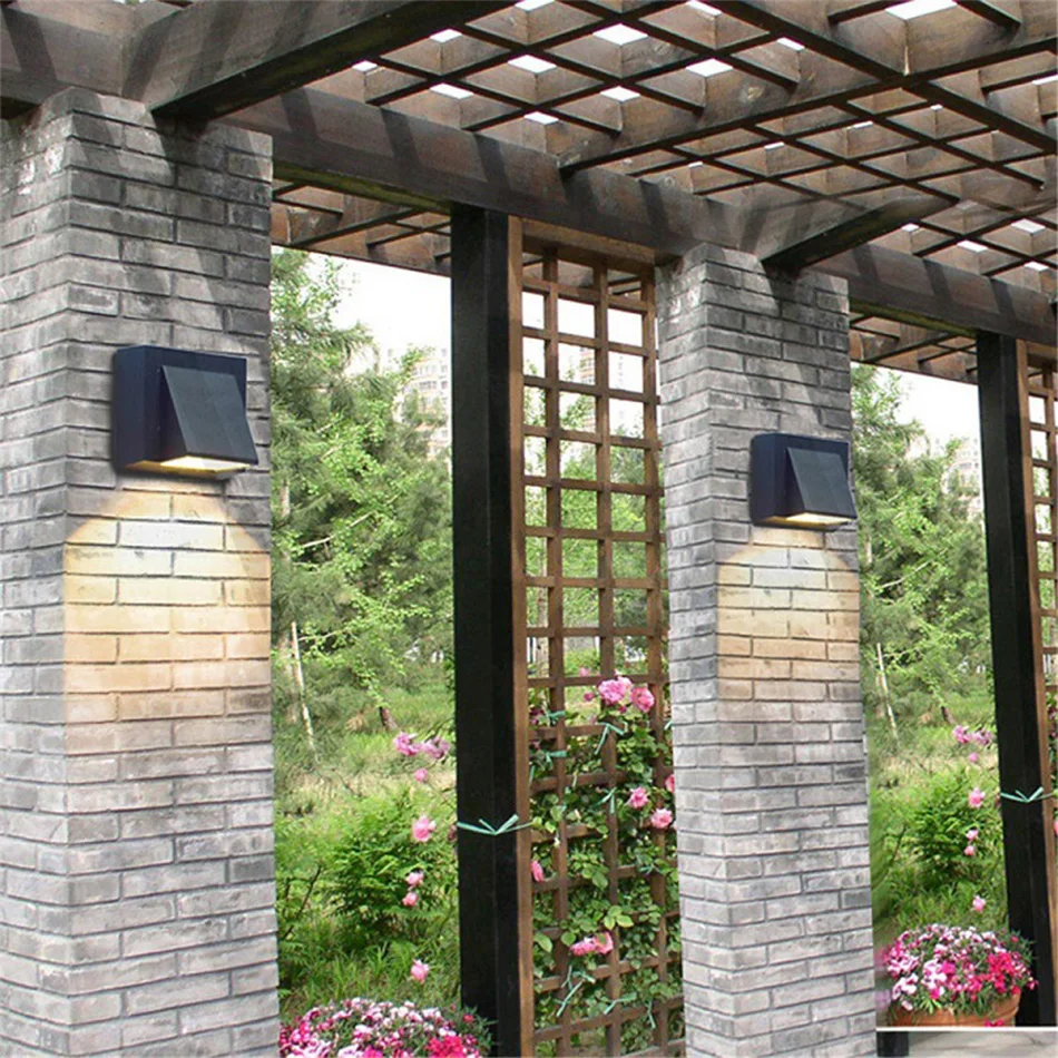 

Светодиодная настенная лампа, уличный водонепроницаемый светильник для сада и крыльца, современный простой алюминиевый комнатный настенн...