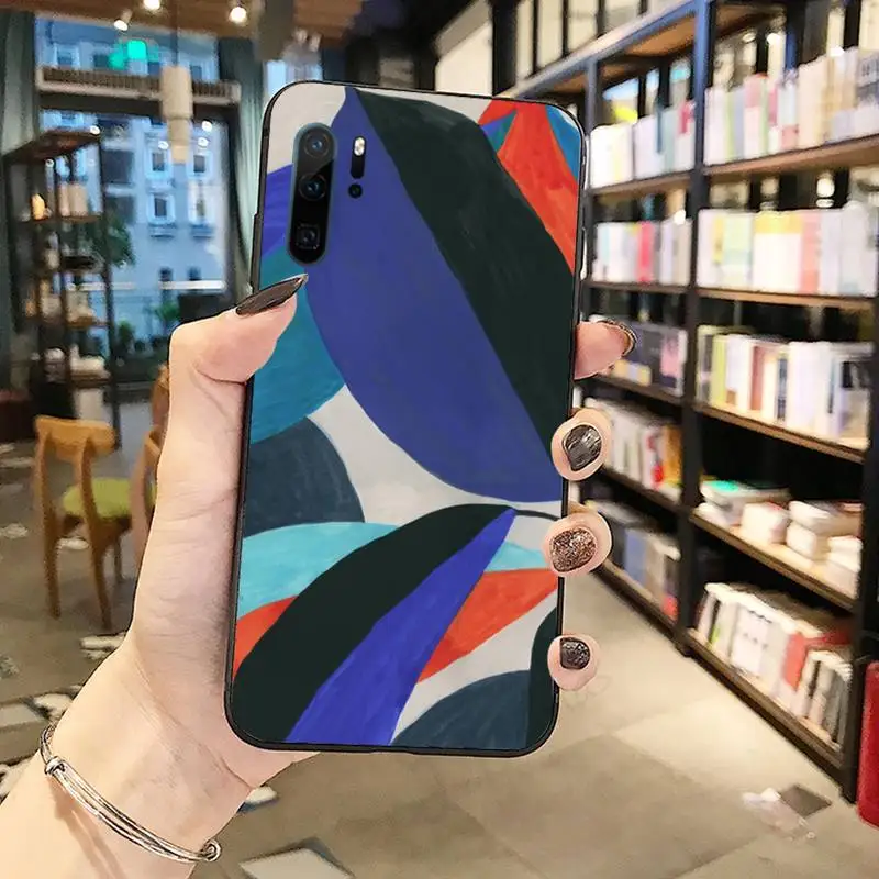 

Art Retro Abstract leaves Phone Case For huawei P 30 40 20 lite pro smart 2019 honor 10 i lite 8x nova 5t mate 20 pro coque