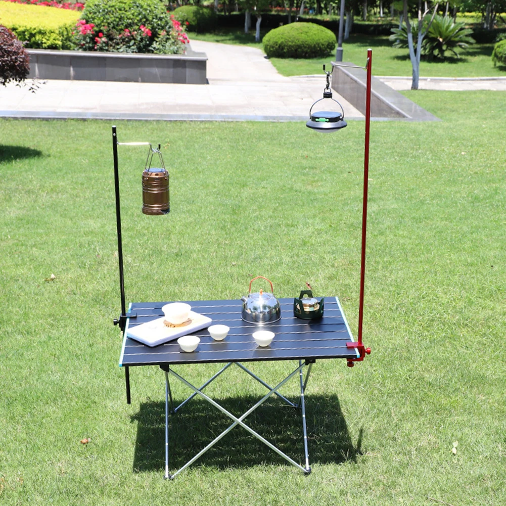 

Portable Folding Lamp Pole Aluminum Alloy Lantern Holder Camping Picnic Fishing Travelling Easy Carrying Portable Parts