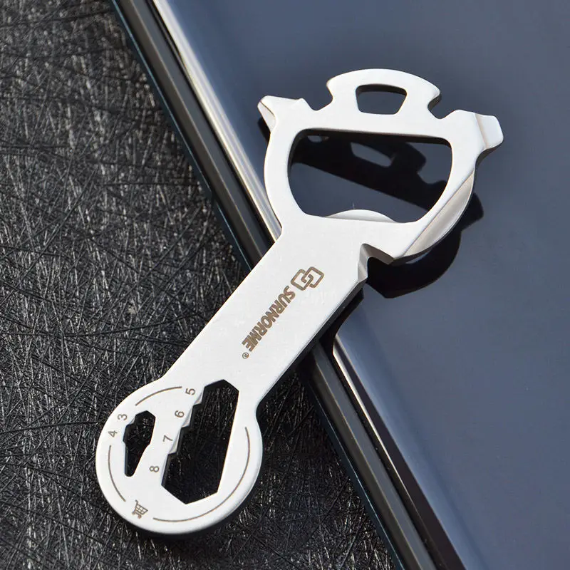 

EDC Universal Tool Card Multi-Function Wrench Bottle Opener 18 Function Multi-Purpose Outdoor Carry Mini Saber Cards