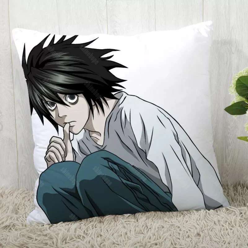 

Death Note Kissen Abdeckung Anpassen Kissenbezug Moderne Home Dekorative Kissen Fall Für Wohnzimmer 45X45cm,40X40cm EINE 2020.7.