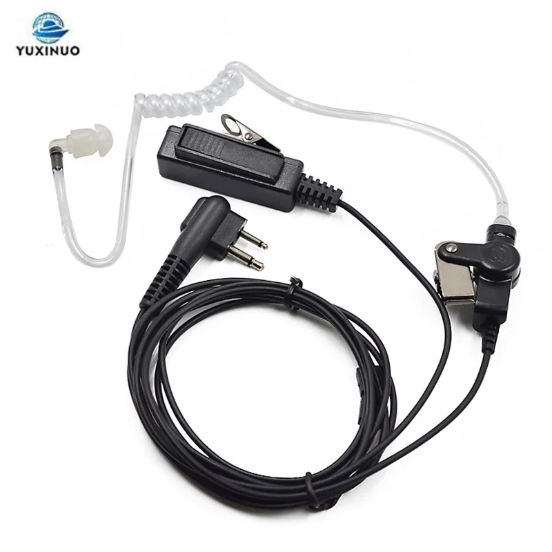 

Security 2-Pin Acoustic Air Tube Earpiece Headset PTT Mic for Motorola Walkie Talkie EP450 GP300 CP040 CP140 CP180 CP200 Radio
