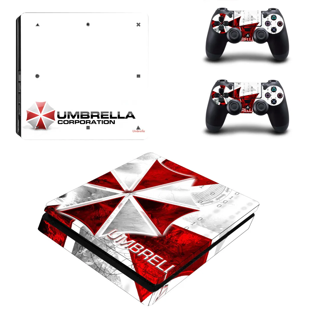 Umbrella PS4 Slim Stickers Play station 4 Skin Sticker Decal Cover For PlayStation 4 PS4 Slim Consol & Controller Skins