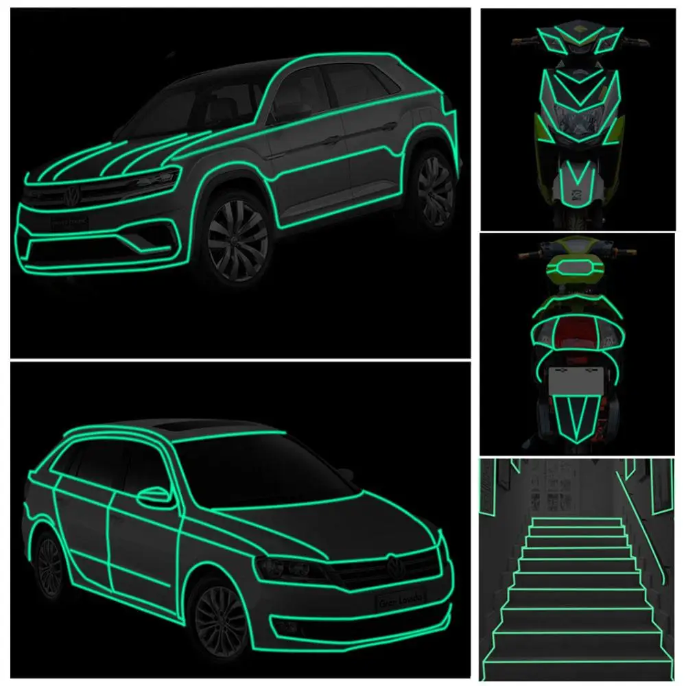 Светоотражающая лента для велосипеда 1 см * 8 м|Светоотражающий материал| |