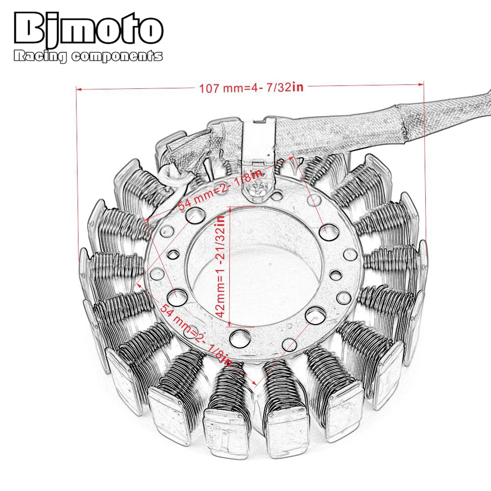 

For Honda CB900F Hornet 900 CB919 2002 - 2006 2007 Stator Coil Motorcycle Ignition Generator Magneto Stator Coil 31120-MCZ-003
