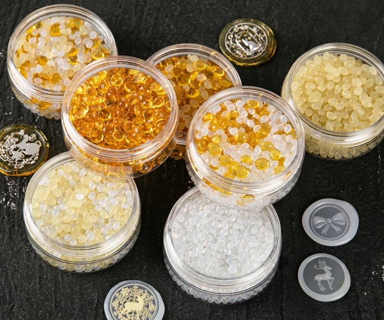 Резиновые частицы прозрачный огонь краска восковые Янтарный gold seal восковая