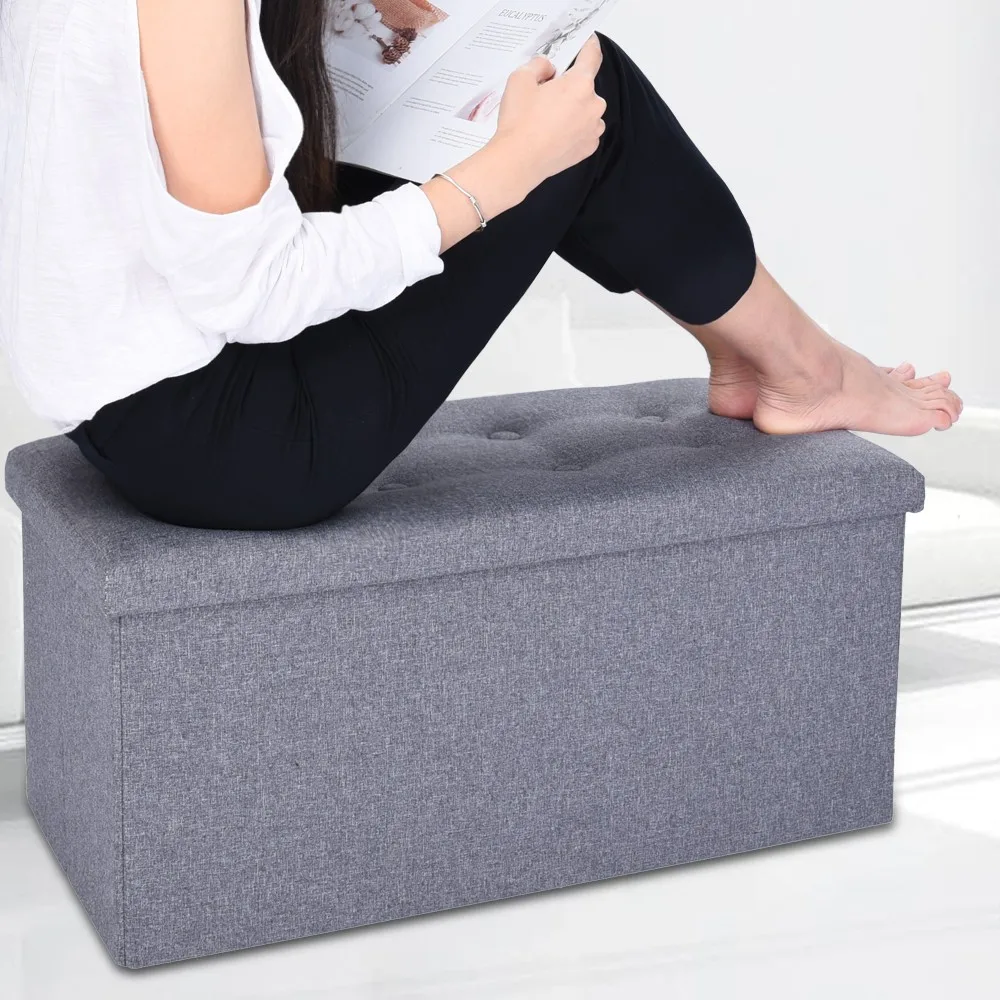 Многофункциональный тканевый стул для хранения скамейка маленький диван