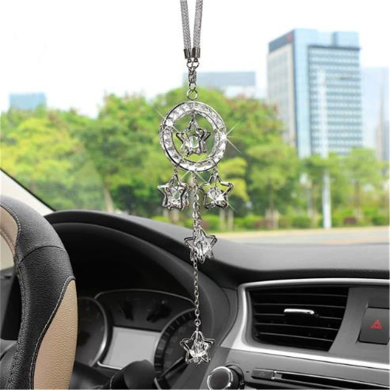 Автомобильная подвеска металлический кристалл пентаграмма висячие украшения