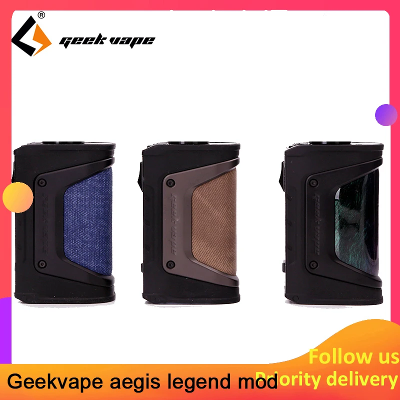 Новый цвет GeekVape Aegis mod aegis Legend 200 Вт TC бокс мод питается от двух аккумуляторов 18650