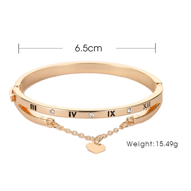 Кристальный браслет в форме сердца цифровой с кисточкой золотой серебристый