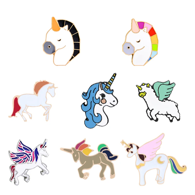 Эмалированная брошь в виде животного трендовая Очаровательная бижутерия милые