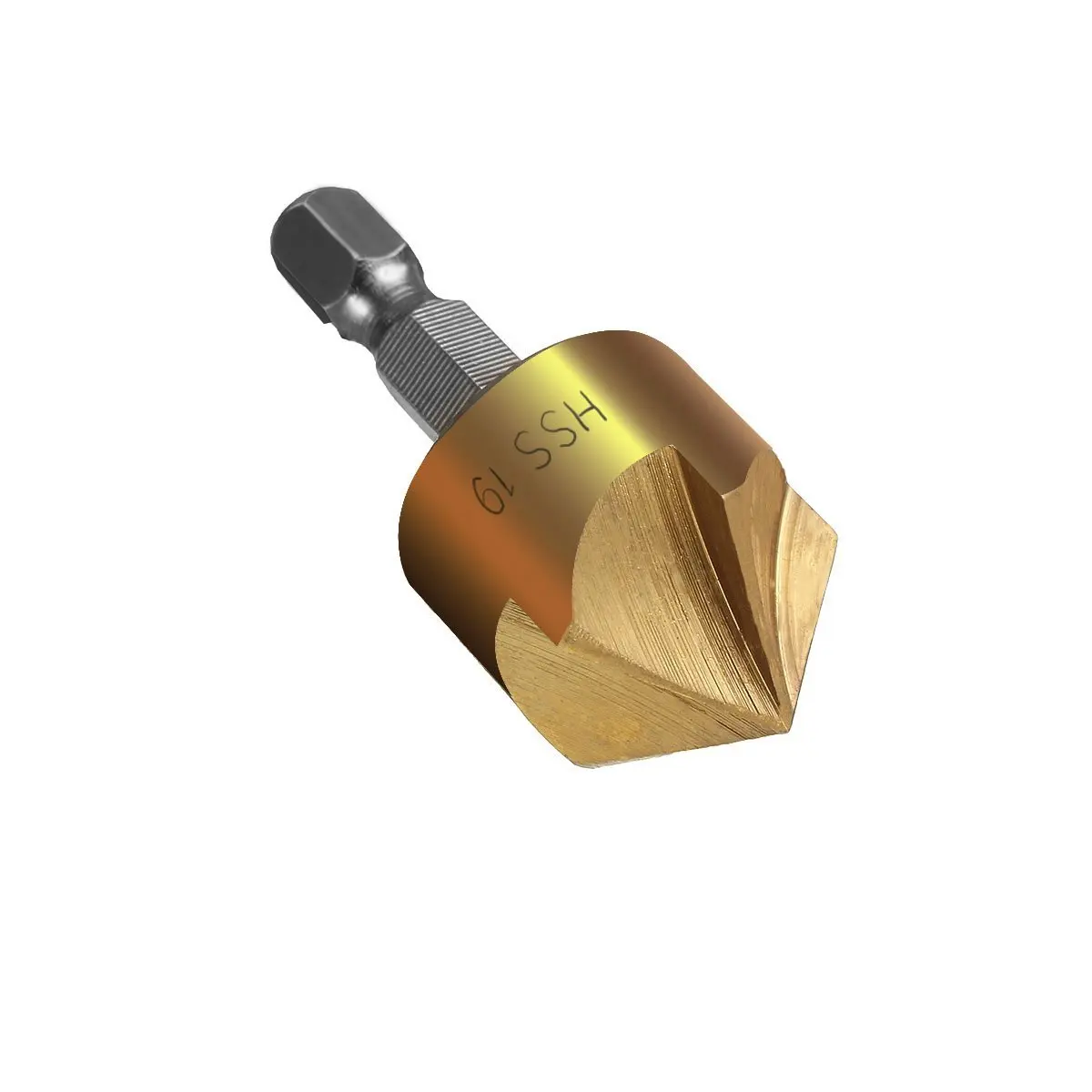 Набор сверл для зенковки 1/4 дюйма 6 шт. шестигранный хвостовик 5 бочек 90