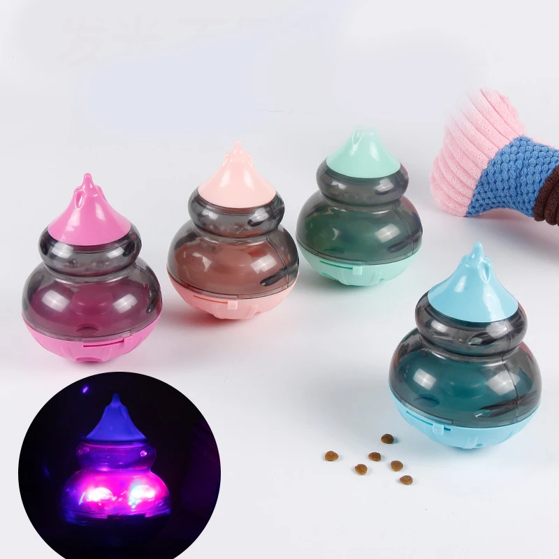 Интерактивная миска с мячом для кошек и собак светящиеся игрушки забавный