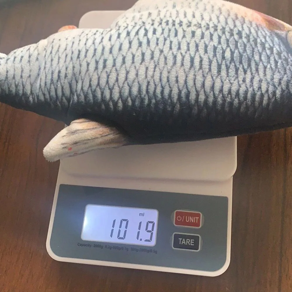 Мягкая плюшевая игрушка в форме рыбы для домашних животных кошек интерактивные