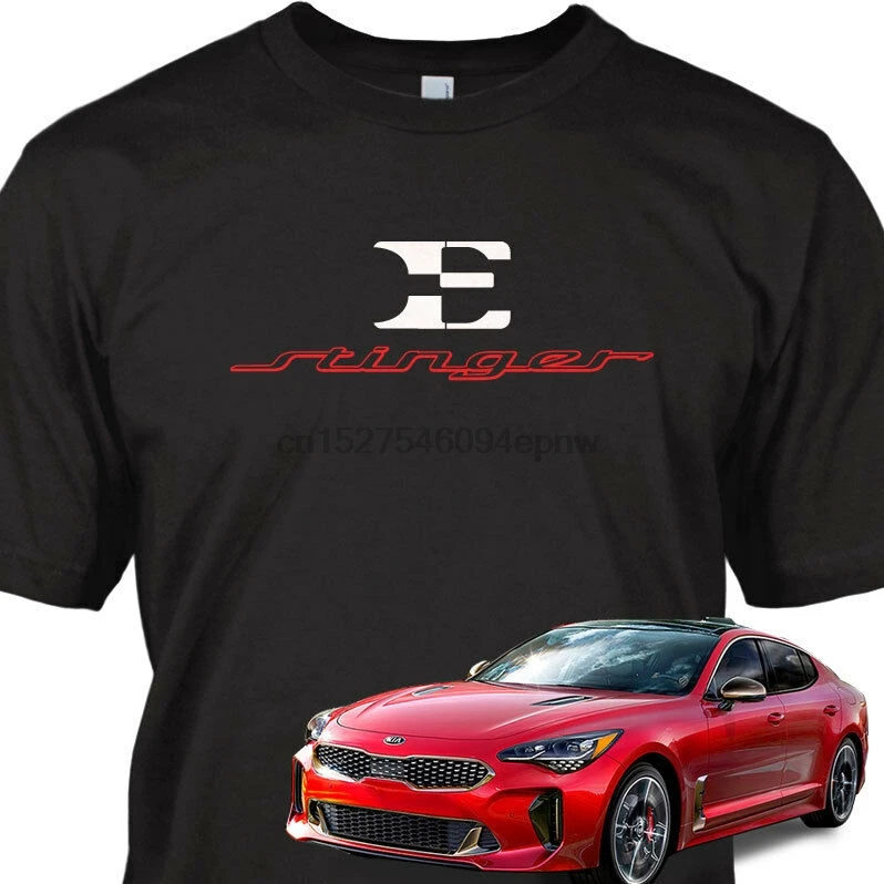 Kia STINGER E эмблема Автоспорт Графический Тройник для взрослых хлопковая футболка