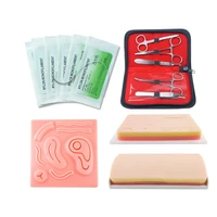 suture training kit skin operate suture practice model silicone training pad needle scissor teaching resource set
