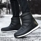 Зимние ботинки 2022 Новые водонепроницаемые женские Ботинки Зимняя обувь на платформе Нескользящие теплые меховые ботильоны женские ботинки размер 36-46