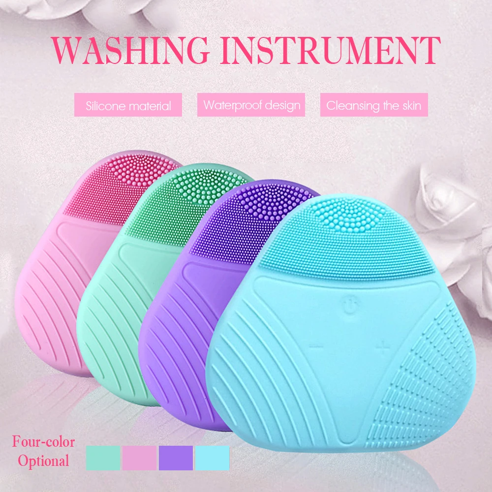 Многофункциональная электрическая силиконовая Очищающая щетка для лица