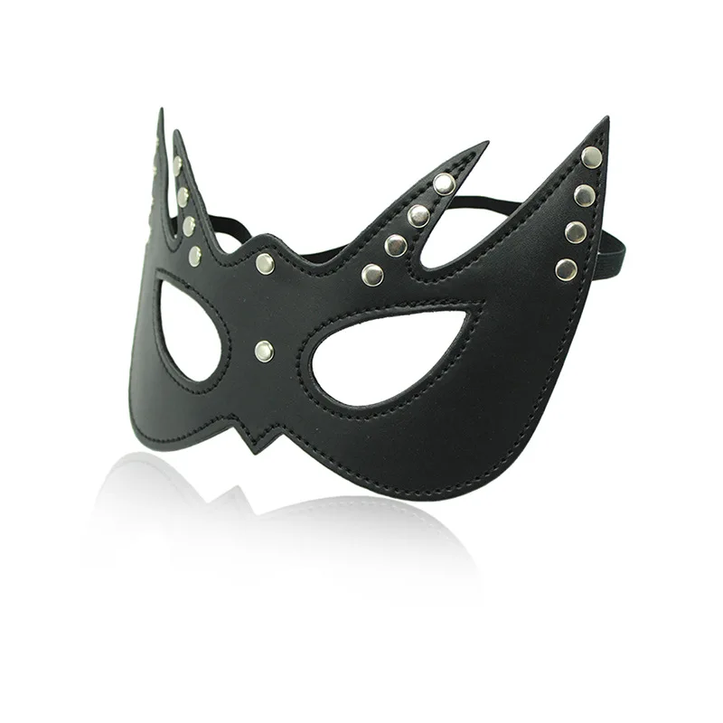 Кожаный наглазник маска для сна повязка на глаза эротический ошейник раба Фетиш