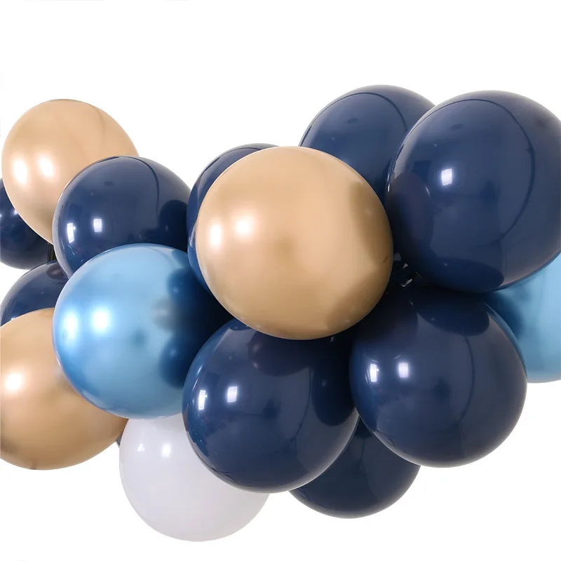 

New European and American hot 10-inch 2.2g ink blue latex balloons, starry night blue decorative balloons