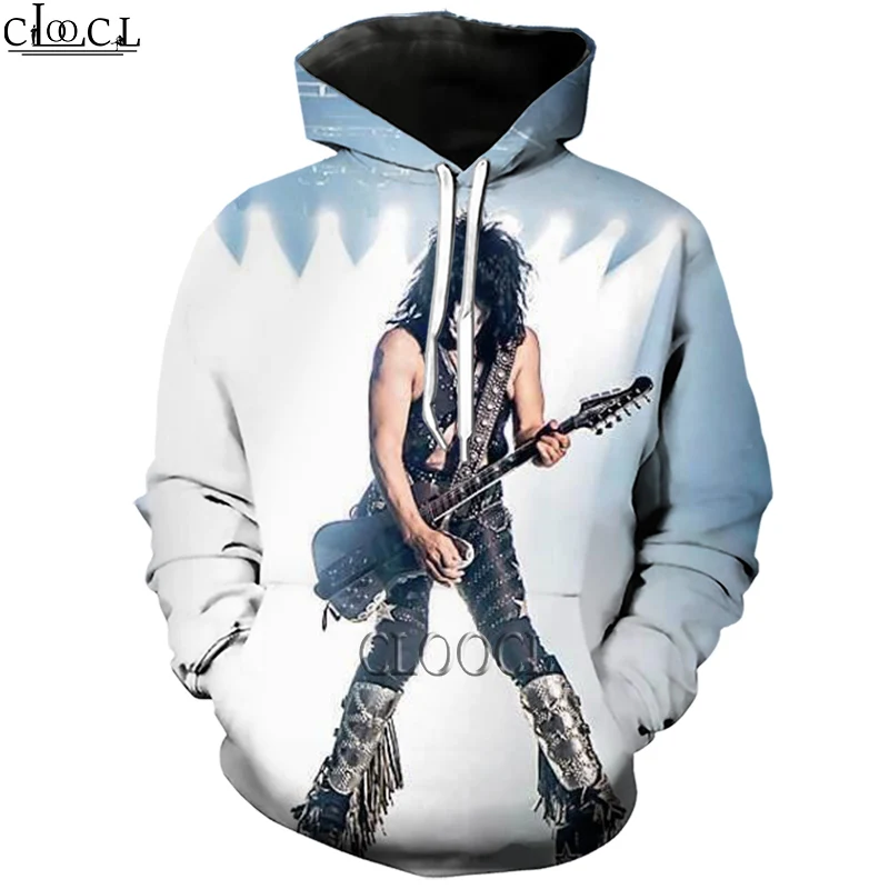 

HX Rock KISS Band 3D Printed Hoodie Men Women Tracksuit Autumn Long Sleeve Pullover Fashion Sport Hoodie Drop Shipping
