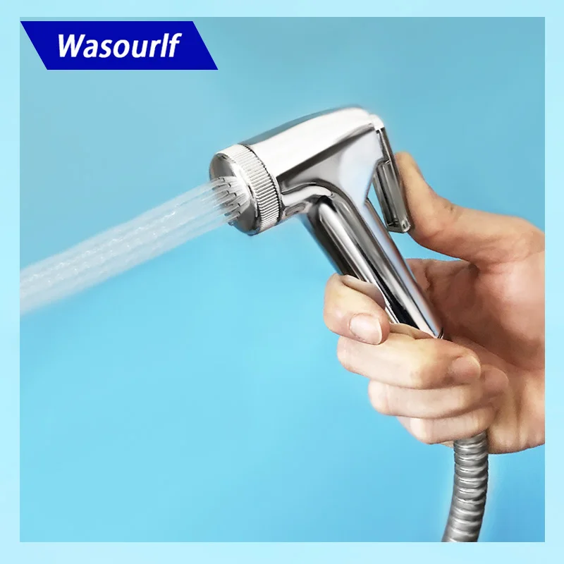 Ручная Лейка для душа WASOURLF биде распылитель туалета хромированный АБС пластик