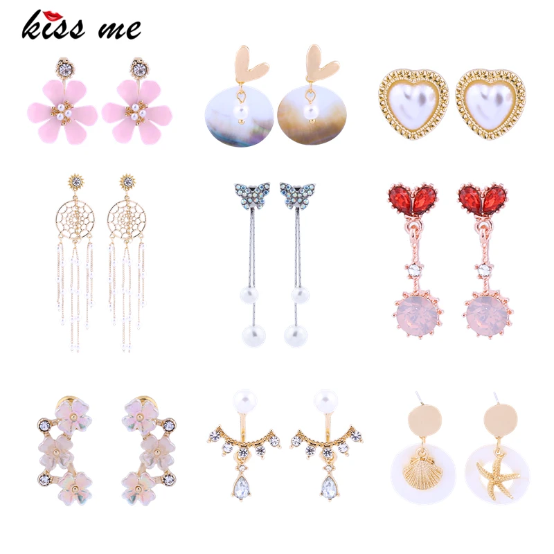 Kissme различные типы акриловых кристаллов цветок эмаль сердце ракушка кисточкой