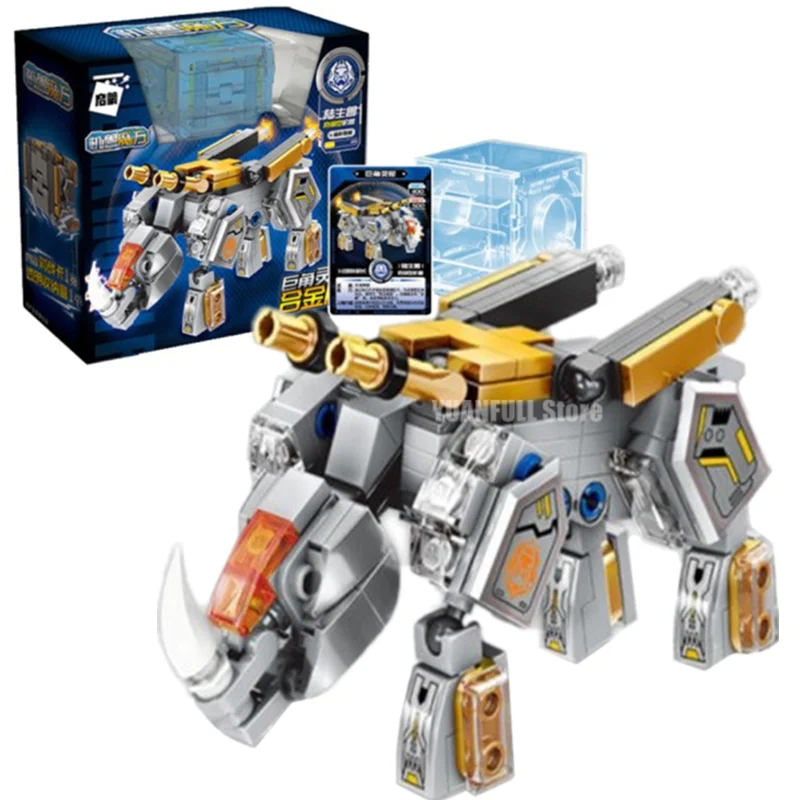 QMAN машинная Броня чудовище волшебный куб трансформер своими руками механический кирпич боевые фигурки строительные блоки игрушка-робот подарок для детей