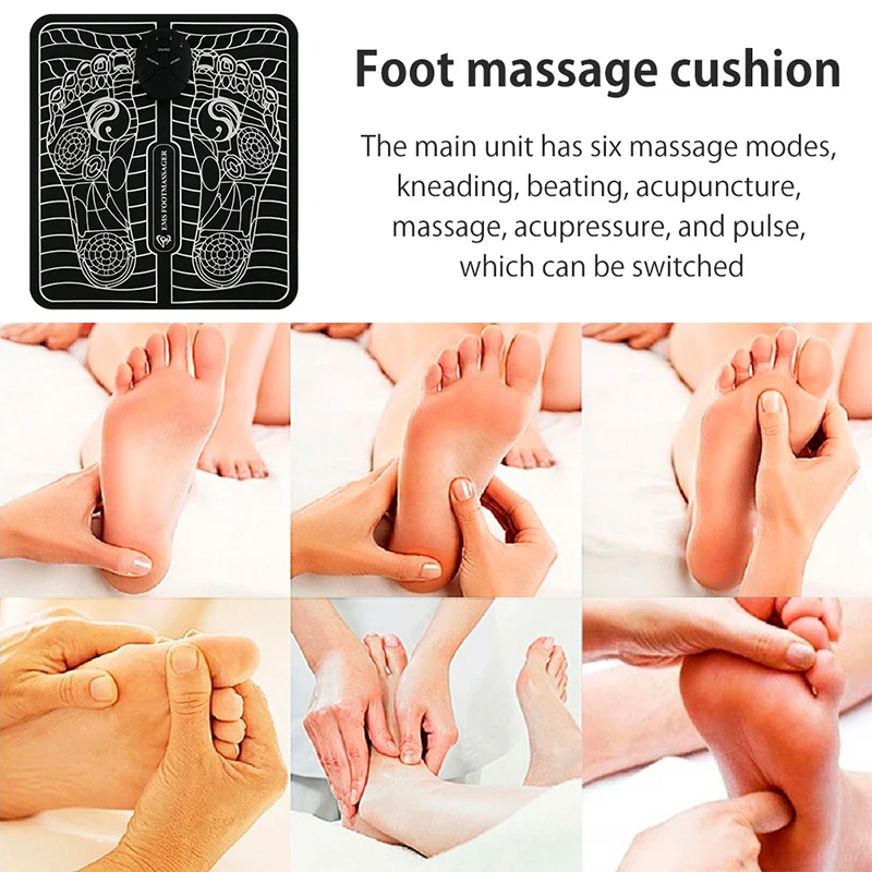 

Electric Foot Massager Pad Feet Muscle Stimulator Leg Reshaping Mat Improve Blood Circulation Relieve Ache Pain Health Care